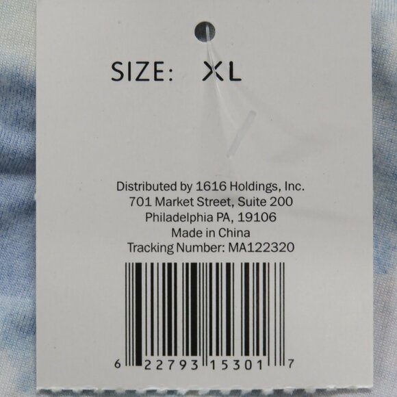 Style 5 Womens One Piece Swimsuit Multicolor Blue Pink Tie Dye Stretch XL New - Picture 5 of 6